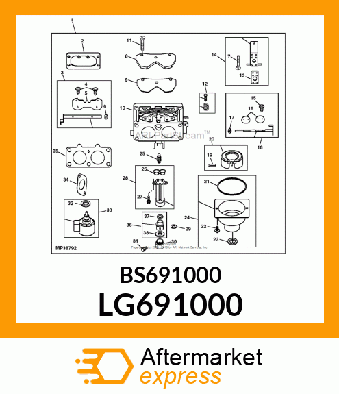 SEAL, THROTTLE SHAFT LG691000