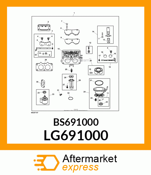 SEAL, THROTTLE SHAFT LG691000