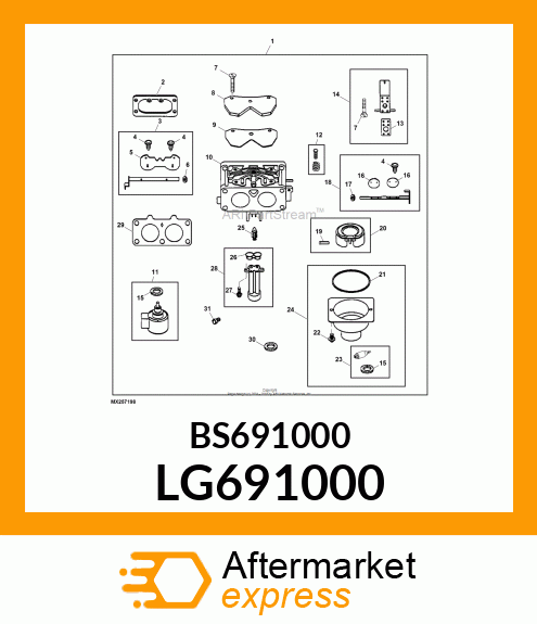 SEAL, THROTTLE SHAFT LG691000