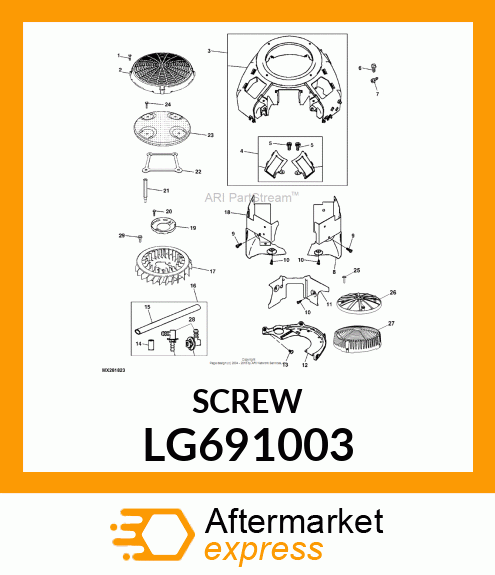 SCREW, HEX LG691003