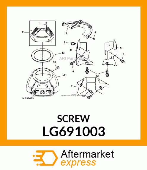 SCREW, HEX LG691003