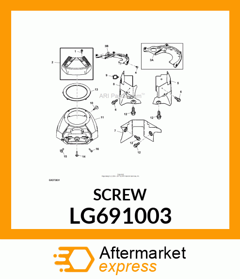 SCREW, HEX LG691003