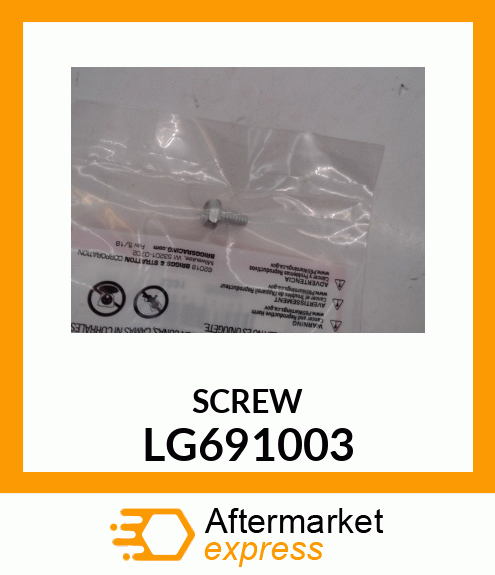 SCREW, HEX LG691003