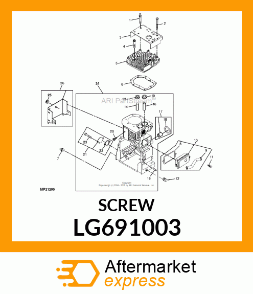 SCREW, HEX LG691003