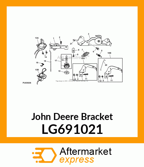 BRAKCET, CHOKE CONTROL LG691021