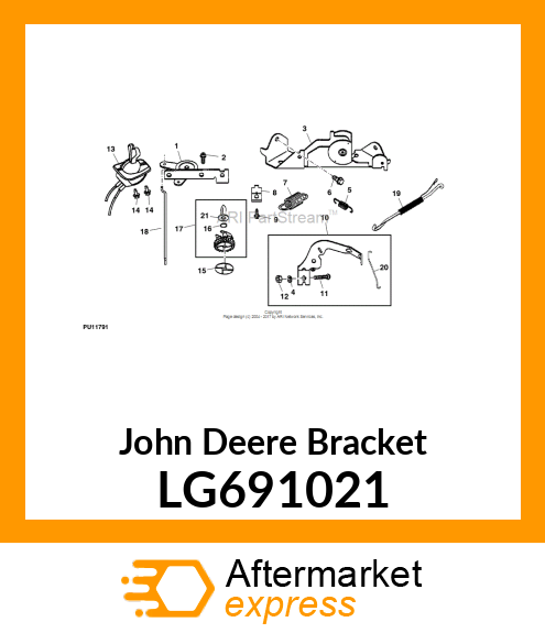 BRAKCET, CHOKE CONTROL LG691021