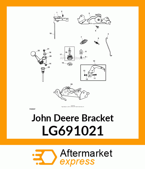 BRAKCET, CHOKE CONTROL LG691021