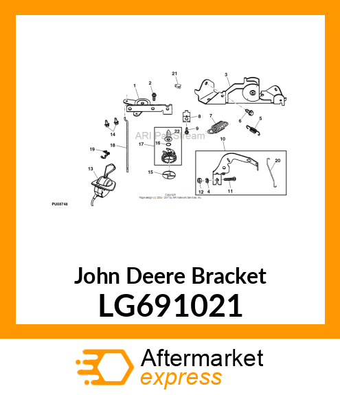 BRAKCET, CHOKE CONTROL LG691021