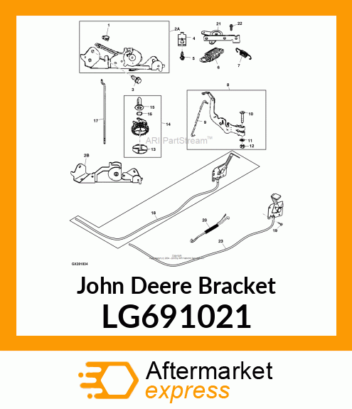 BRAKCET, CHOKE CONTROL LG691021