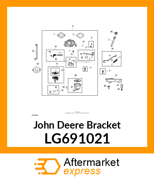 BRAKCET, CHOKE CONTROL LG691021