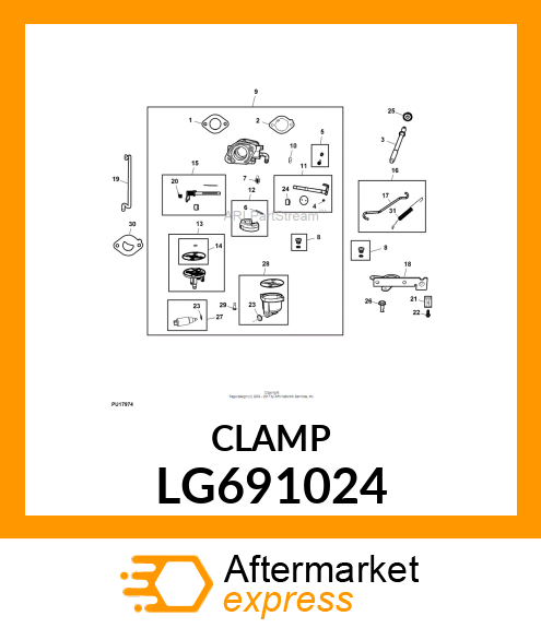 CLAMP, CASING LG691024