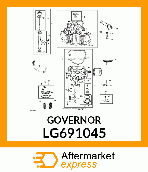 CRANK, CRANK, GOVERNOR LG691045