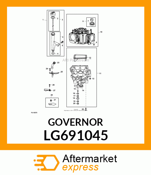 CRANK, CRANK, GOVERNOR LG691045