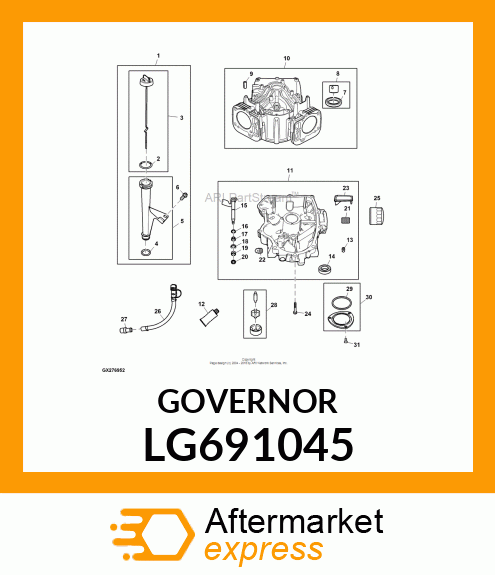 CRANK, CRANK, GOVERNOR LG691045