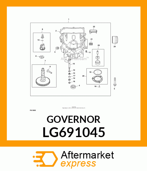 CRANK, CRANK, GOVERNOR LG691045