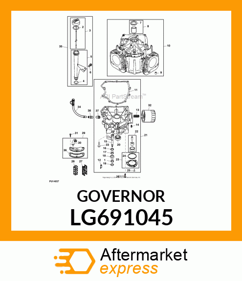 CRANK, CRANK, GOVERNOR LG691045