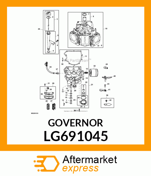 CRANK, CRANK, GOVERNOR LG691045