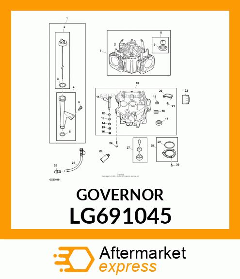 CRANK, CRANK, GOVERNOR LG691045