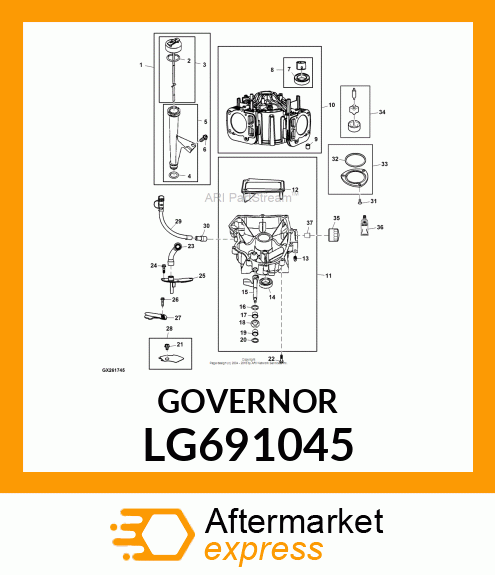 CRANK, CRANK, GOVERNOR LG691045