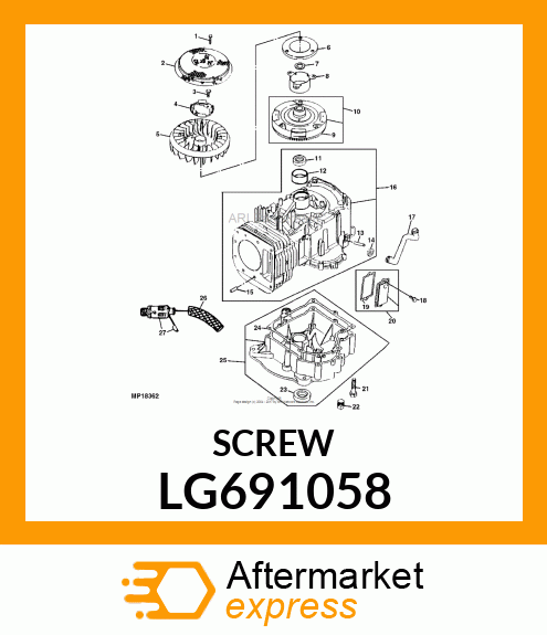 SCREW, HEX LG691058