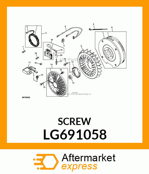 SCREW, HEX LG691058