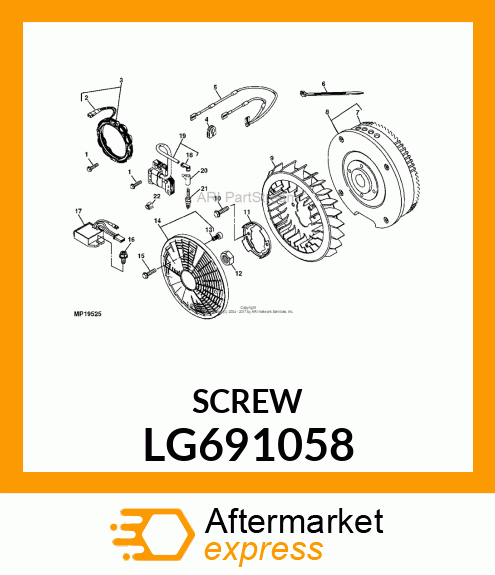 SCREW, HEX LG691058