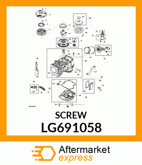 SCREW, HEX LG691058