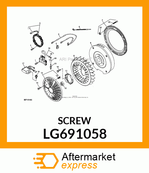 SCREW, HEX LG691058