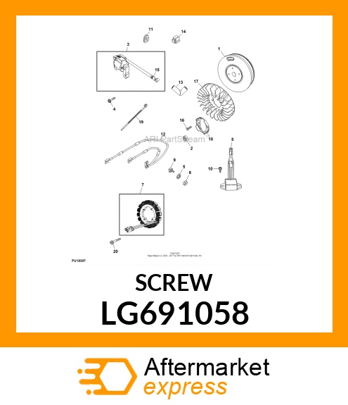 SCREW, HEX LG691058