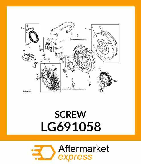 SCREW, HEX LG691058