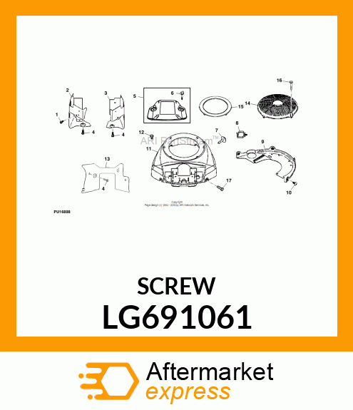 SCREW, ARMATURE MOUNTING LG691061