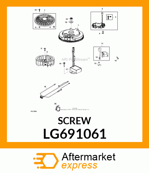 SCREW, ARMATURE MOUNTING LG691061