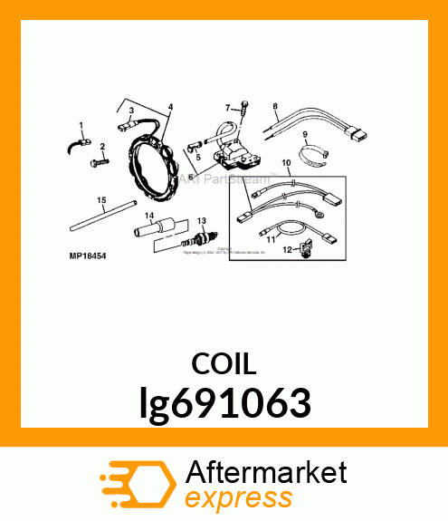 ALTERNATOR, 3 AMP lg691063