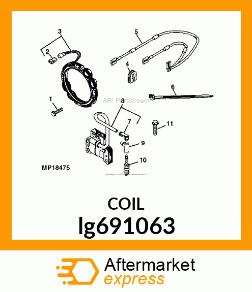 ALTERNATOR, 3 AMP lg691063