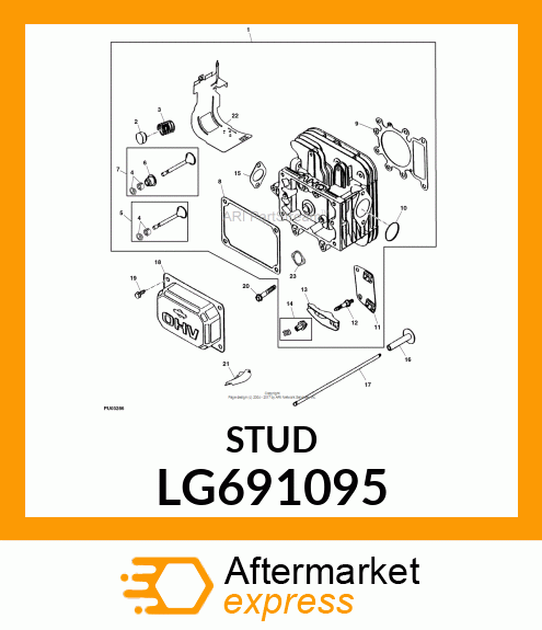 STUD, STUD, ROCKER ARM LG691095