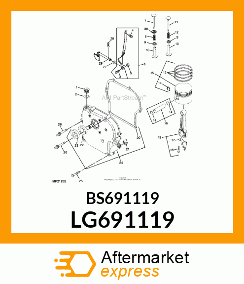 BOLT, CARRIAGE LG691119