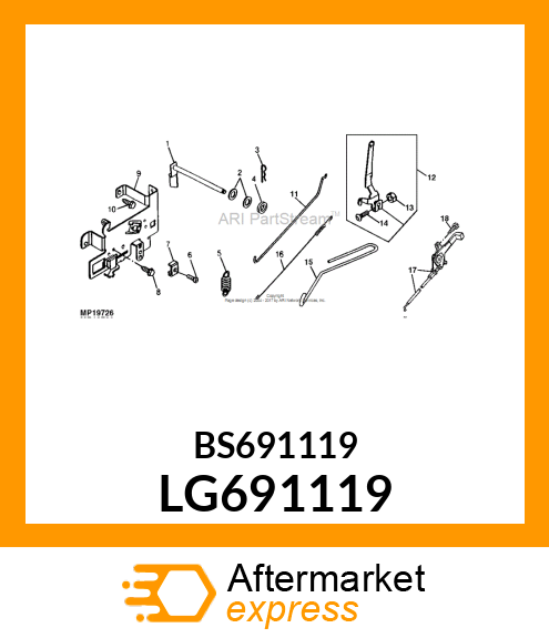 BOLT, CARRIAGE LG691119