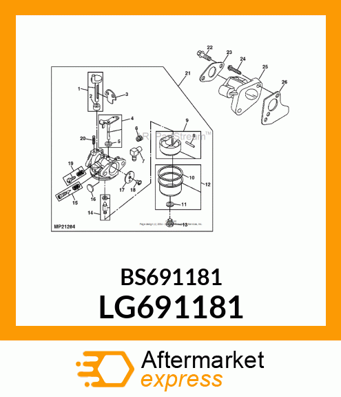 Valve Throttle LG691181