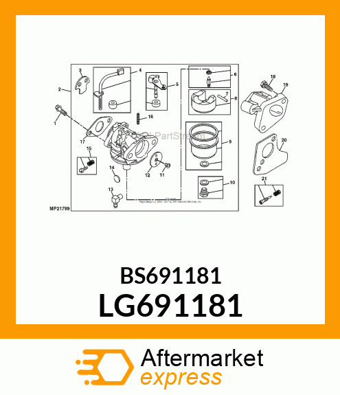 Valve Throttle LG691181