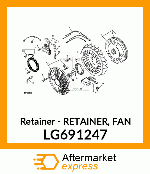 Retainer Fan LG691247