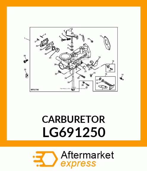 CARBURETOR LG691250