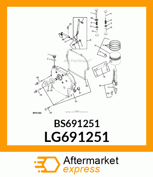 NUT, HEX LG691251