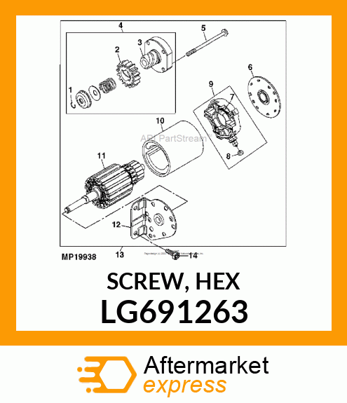 SCREW, HEX LG691263