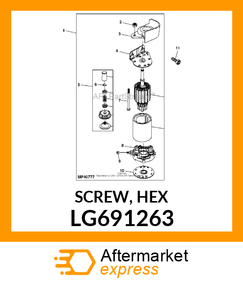 SCREW, HEX LG691263