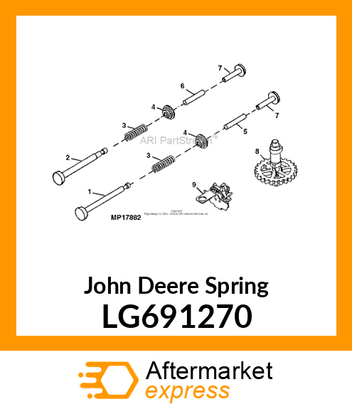 SPRING, VALVE LG691270