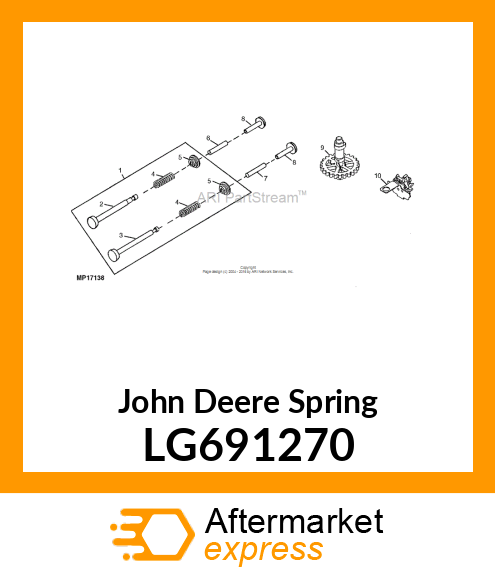 SPRING, VALVE LG691270