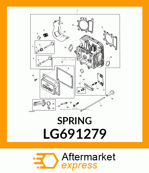 SPRING, SPRING, VALVE LG691279