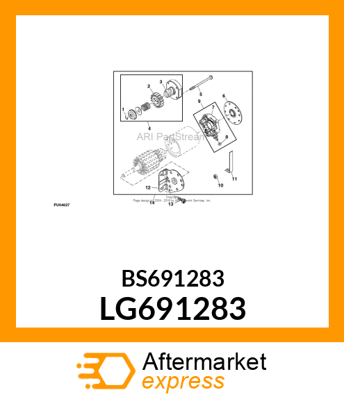 CAP, DRIVE LG691283