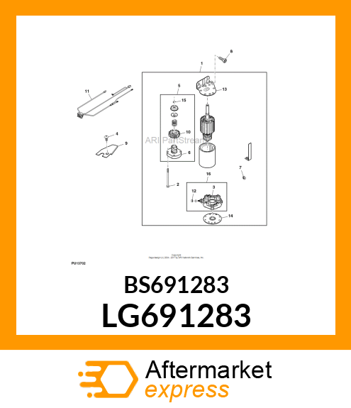 CAP, DRIVE LG691283