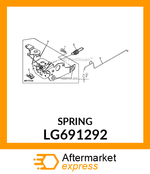 SPRING, GOVERNOR LG691292